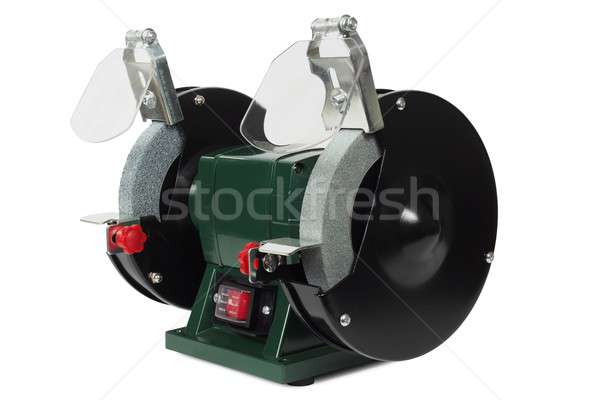 Bench grinder on white Stock photo © ajt