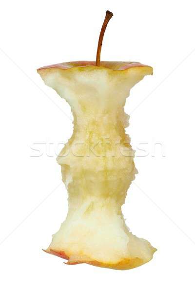 Pomme core blanche grand isolé [[stock_photo]] © ajt