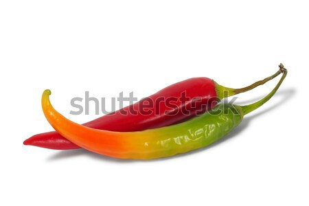 Chile rojo verde caliente hortalizas pimienta Foto stock © ajt