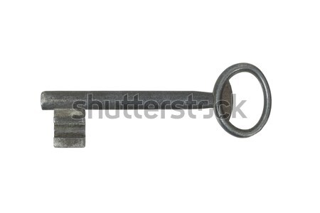 Schlüssel Metall isoliert weiß Tür Sicherheit Stock foto © ajt