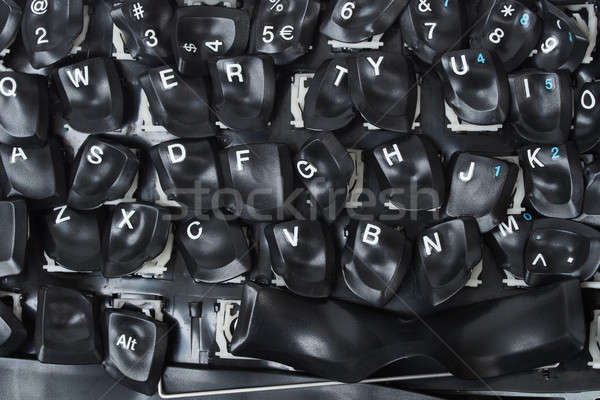 Burned keyboard Stock photo © ajt