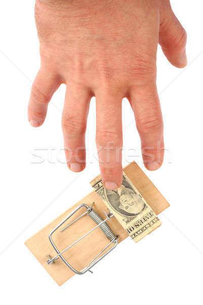 Hand and Mousetrap Stock photo © ajt