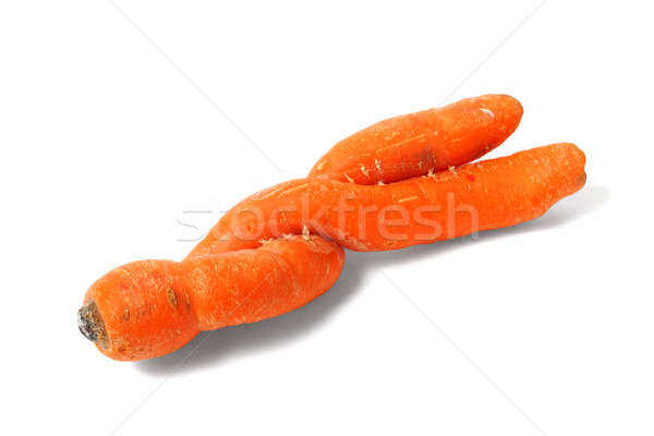 Verdubbelen wortel weird witte voedsel plantaardige Stockfoto © ajt
