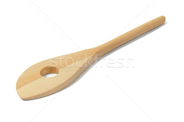 Holz Küchengerät Loch isoliert weiß Stock foto © ajt