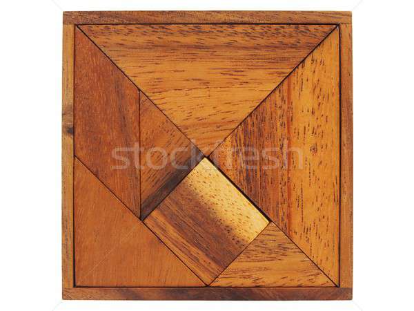 Tangram puzzle on white Stock photo © ajt