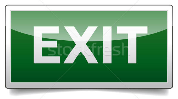 Danger exit sign solo Stock photo © akaprinay