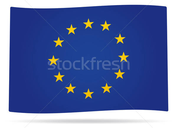 Eu banderą europejski Unii cień tekstury Zdjęcia stock © akaprinay