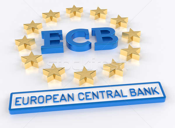 ECB European Central Bank - 3D Render Stock photo © akaprinay