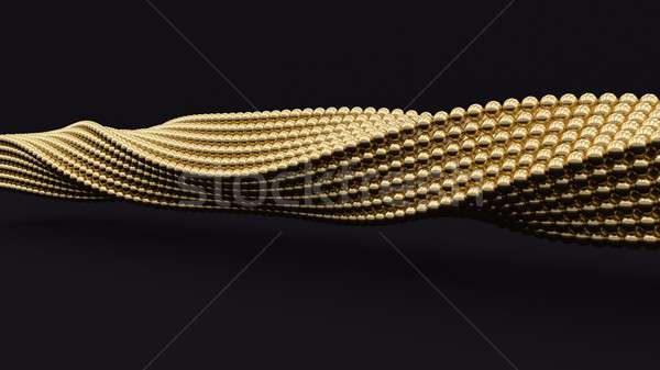 3D gold spiral background. Business concept illustration Stock photo © akaprinay