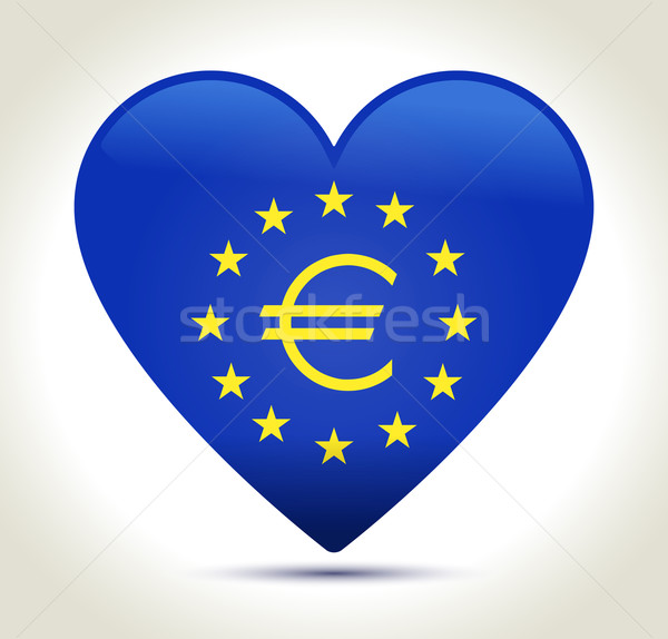 Euro money sign Stock photo © akaprinay