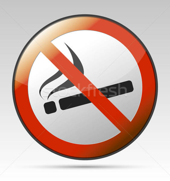 No smoking prohibition sign Stock photo © akaprinay