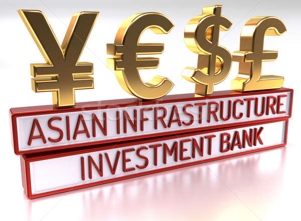 Asian Infrastruktur Investitionen Bank 3d render Hintergrund Stock foto © akaprinay