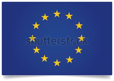 Eu banderą europejski Unii tekstury podpisania Zdjęcia stock © akaprinay