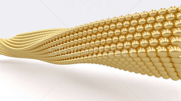 3D background gold spiral. Isolated render image. Stock photo © akaprinay