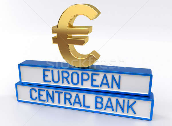ECB European Central Bank - 3D Render Stock photo © akaprinay