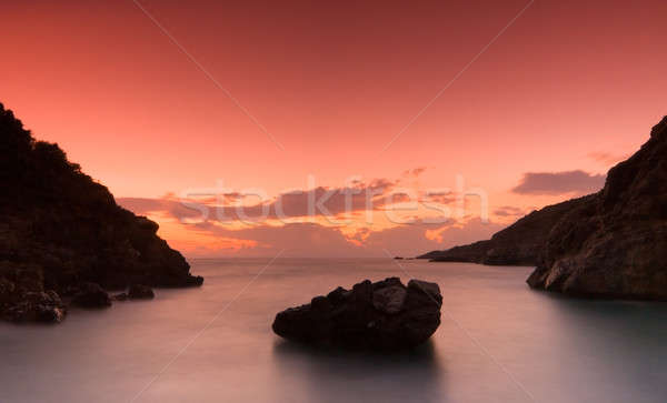 The bay at Kardamili Stock photo © akarelias