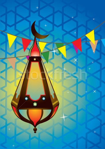 Islamic antique lantern Stock photo © Akhilesh