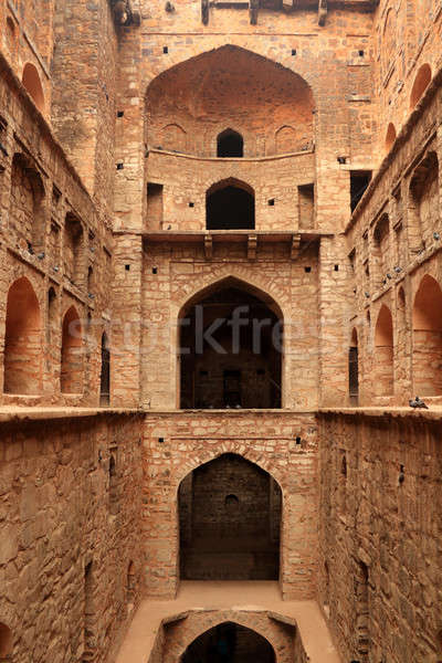 Paso así antigua construcción nueva delhi India Foto stock © Akhilesh