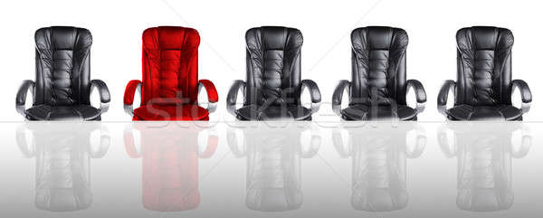 Concept of Board of Directors Meeting Chairs and Glass Table Stock photo © Akhilesh