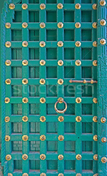 Palazzo ingresso porta India oro architettura Foto d'archivio © Akhilesh