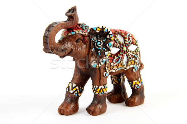 象 お土産 装飾 孤立した 白 芸術 ストックフォト © Akhilesh