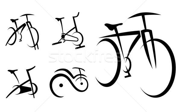 Exercer bicicleta ciclo saúde equipamento esportes Foto stock © Akhilesh