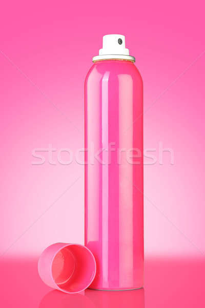 Rózsaszín színes dezodor parfüm konzerv izolált Stock fotó © Akhilesh