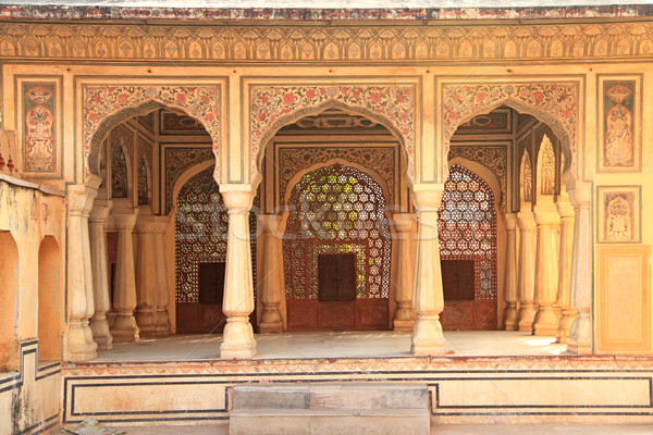 Interior of Hawa Mahal (Wind Palace) in Jaipur, Rajasthan, India Stock photo © Akhilesh