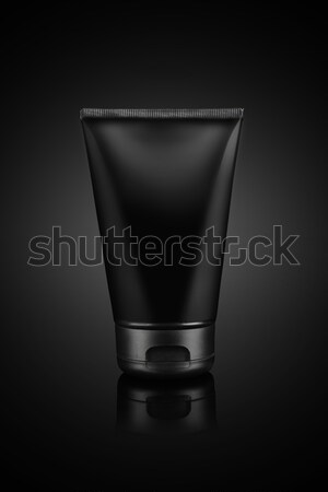 Black Colored Cream Tube For Mockup on Black Background Stock photo © Akhilesh
