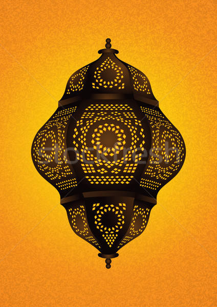 Beautiful Islamic Lamp for Eid / Ramadan Celebrations - Vector Stock photo © Akhilesh