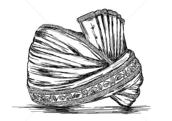 Indian Traditional Headgear Pagdi Vector Illustration Stock photo © Akhilesh