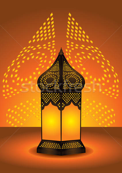 intricate arabic floor lamp Stock photo © Akhilesh