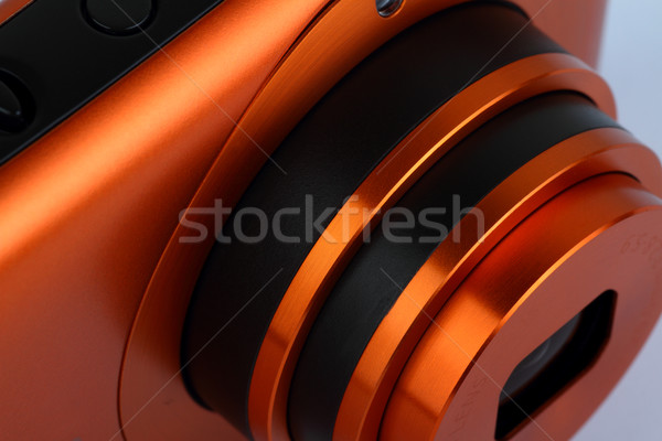 Compact digital camera lens closeup Stock photo © Akhilesh