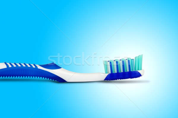 Dente pennello blu pulizia bianco clean Foto d'archivio © Akhilesh