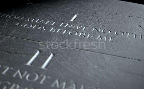 The First Commandment Stock photo © albund