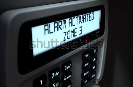 Alarm Panel 3d render home Sicherheit Tastatur Stock foto © albund