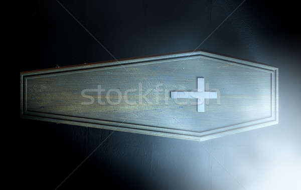 Coffin And Crucifix Stock photo © albund