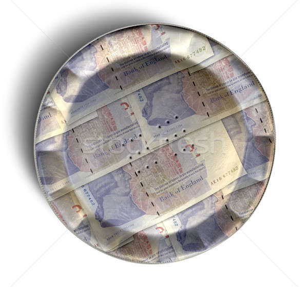 Money Pie British Pound Stock photo © albund