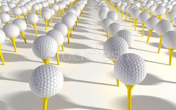 Golf Ball Plantation Stock photo © albund