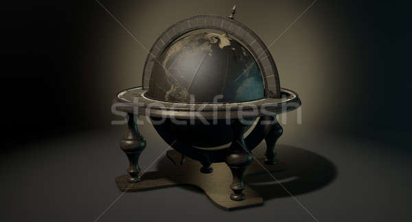 Vintage mundo mundo ornamento aislado Foto stock © albund