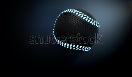Futuristic Neon Sports Ball Stock photo © albund