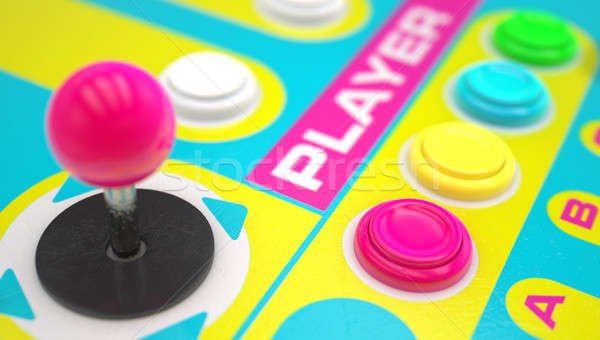 Luminous Arcade Control Panel  Stock photo © albund