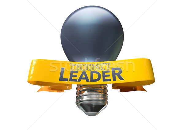 Thought Leader Light Bulb And Banner Stock photo © albund