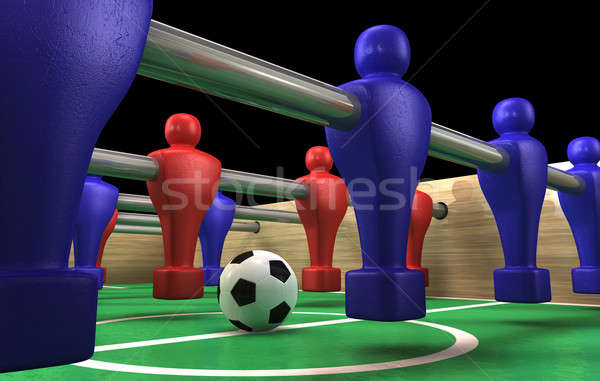 Foosball Table Closeup Stock photo © albund