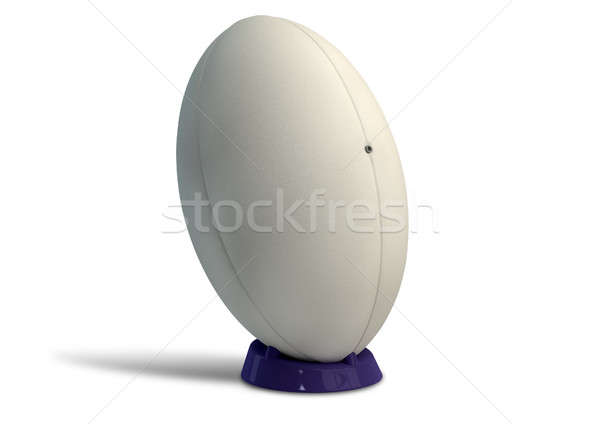 Rugby Ball On A Kicking Tee Stock photo © albund