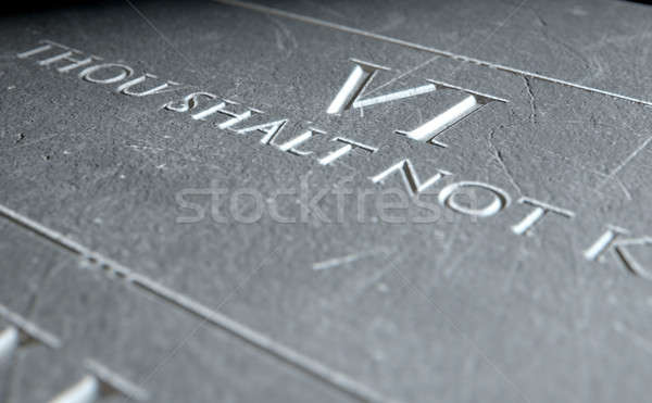 The Sixth Commandment Stock photo © albund
