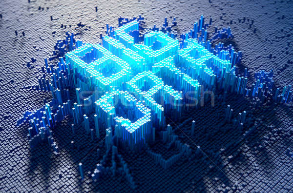 Pixel Big Data Concept Stock photo © albund