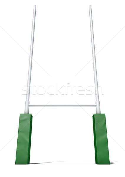 Rugby Posts Isolated Stock photo © albund