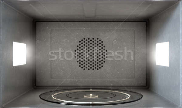 Microwave Interior Stock photo © albund