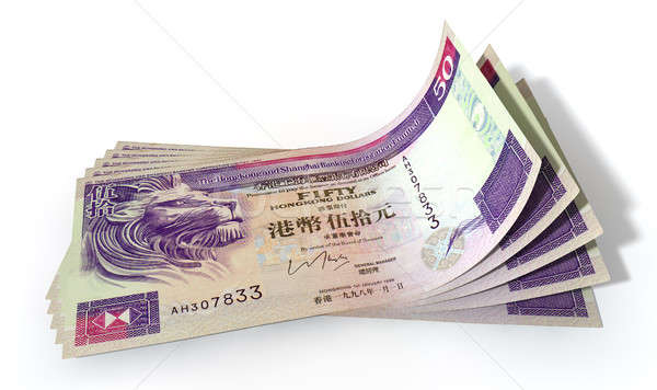 Hong Kong Dollar Bank Notes Spread Stock photo © albund